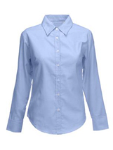 BLUSA OXFORD CLASSIC MANGA LARGA 55% ALG 45% POLY