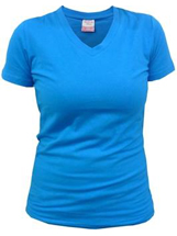 POLERA POLO MANGA CORTA DAMA SPANDEX CUELLO V Y CUELLO REDONDO