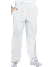 PANTALON CHEF DE TELA POPLIN BLANCO O NEGRO
