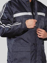 PARKA TERMICA AZUL CON REFLECTANTE