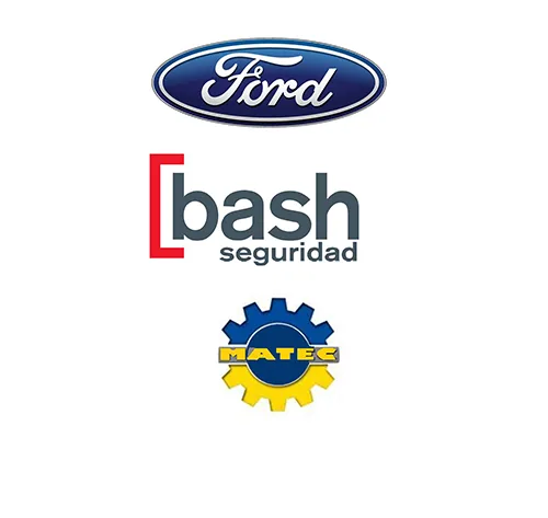 Logos bordados: Ford, Bash Seguridad